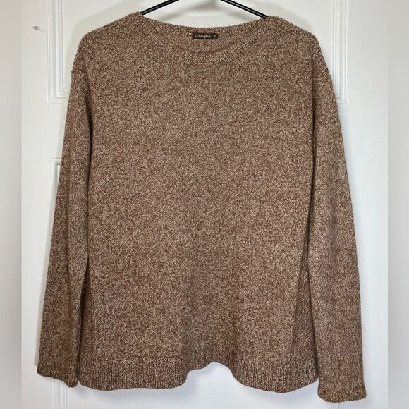 J. McLaughlin | Cashmere Crewneck Knit Sweater in Heathered Brown Size XS - Picture 1 of 11